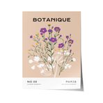 Zestia Çerçevesiz Poster Yabani Çiçekler - Botanique Paris Salon Dekoru Poster 100776, 21 x 30