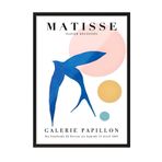 Zestia Siyah Çerçeveli Tablo Uçan Kuş Figürü – Matisse Galeri Salon Dekoru Poster 101935, 50 x 70