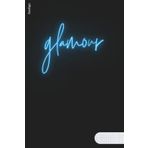Zeszyt a5 w kratkę 96 stron czarny GLAMOUR (tekst niebieski, TM): młodzieżowe słowo roku | notatnik dla młodzieży na studia | notebook licealisty do ... | 6x9 inch (Zeszyty młodzieżowe, Band 2)