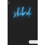 Zeszyt a5 w kratkę 96 stron czarny SKIBIDI (tekst niebieski, TM): młodzieżowe słowo roku | notatnik dla młodzieży na studia | notebook licealisty do ... | 6x9 inch (Zeszyty młodzieżowe, Band 13)