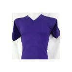 Zeta Group Kısa Kol V Yaka Düz Günlük Stil 100% Pamuk Giyim T-Shirt Mor - Mor - Ilc2.utvshhrtt-Mor-Yet