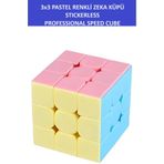 ZETCONCEPT 3x3 Profesyonel Pastel Renkli Speed Cube Zeka Sabır Küpü