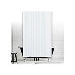 Zethome 0010 Jackline Çift Kanat Beyaz Banyo Perdesi