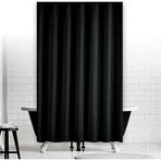 Zethome 0010 Siyah Jackline Çift Kanat 120x200 cm Duş Perdesi