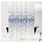 Zethome 4961 Evdy Tek Kanat Mavi Banyo Perdesi