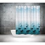 Zethome 5075 Tropik Çift Kanat Banyo Perdesi