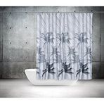 Zethome 5104 Tropik Çift Kanat Banyo Perdesi