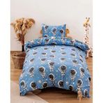 Zethome Astronot Mavi Çift Taraflı Çocuk Nevresim Takımı 160x220 Cm
