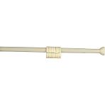 Zethome Banyo Duş Perde Borusu 120CM-200 cm Kremduş Perde Askısı Duş Borusu Metal - Krem
