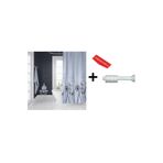 Zethome Banyo Duş Perdesi 2200 120x200 Perde Borusu Askı Aparatı 90x130 Hediyeli