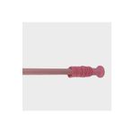 Zethome Banyo Perde Borusu 120cm-200cm Pembe Ayarlanabilir Yaylı Duş Perde Borusu Metal