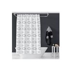 Zethome Banyo Perdesi 1x100x200 Tek Kanat Duş Perdesi Halka Hediyeli 2109