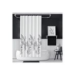 Zethome Banyo Perdesi 1x110x200 Tek Kanat Duş Perdesi Halka Hediyeli Duşakabin Perdesi 3389