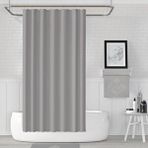 Zethome Banyo Perdesi 1x120x200 Tek Kanat Duş Perdesi Halka Hediyeli Duşakabin Perdesi 0010 Gri