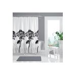 Zethome Banyo Perdesi 1x120x200 Tek Kanat Duş Perdesi Halka Hediyeli Duşakabin Perdesi 3391
