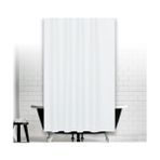 Zethome Banyo Perdesi 1x180x200 Tek Kanat Duş Perdesi Halka Hediyeli Duşakabin Perdesi 0010 Beyaz