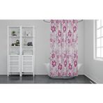 Zethome Banyo Perdesi 1x180x200 Tek Kanat Duş Perdesi Halka Hediyeli Duşakabin Perdesi 2224 Çok Renkli