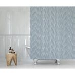 Zethome Banyo Perdesi 1x180x200 Tek Kanat Duş Perdesi Halka Hediyeli Duşakabin Perdesi 2880 Gri