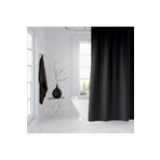 Zethome Banyo Perdesi 1x240x200 Tek Kanat Duş Perdesi Halka Hediyeli Duşakabin Perdesi 0010 Siyah BAPJAC0010SIY2401