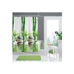 Zethome Banyo Perdesi 1x240x200 Tek Kanat Duş Perdesi Halka Hediyeli Duşakabin Perdesi 10056