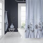 Zethome Banyo Perdesi 1x240x200 Tek Kanat Duş Perdesi Halka Hediyeli Duşakabin Perdesi 2200 Gri