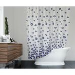 Zethome Banyo Perdesi 2x100x200 Çift Kanat Duş Perdesi Halka Hediyeli Duşakabin Perdesi 3795 Beyaz