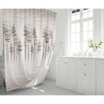 Zethome Banyo Perdesi 2x120x200 Çift Kanat Duş Perdesi Halka Hediyeli Duşakabin Perdesi 3390 Beyaz