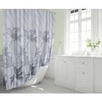 Zethome Banyo Perdesi 2x120x200 Çift Kanat Duş Perdesi Halka Hediyeli Duşakabin Perdesi 5104 Gri