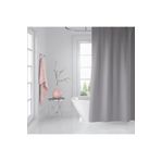 Zethome Gri Banyo Perdesi Çift Kanat 2x120x200 Duş Perdesi Duşakabin Perdesi