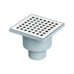 Zethome Line 10 x 10 cm Yer Sifonu Yandan Çıkışlı 50Q