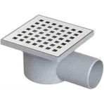 Zethome Line 10x10 Ø50 Yer Sifonu Yandan Çıkışlı Süzgeç