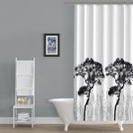 Zethome Tropik 3391 2x120x200 cm Banyo Perdesi