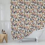 Zethome Tropik Banyo Duş Perdesi 11909 Tek Kanat 1x180x200