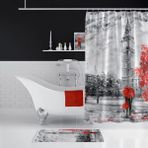 Zethome Tropik Bigben Banyo Duş Perdesi Tek Kanat 1x120x200