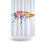 Zethome Tropik Goldfish Banyo Duş Perdesi Tek Kanat 1x180x200