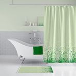 Zethome Tropik Hayfield Banyo Duş Perdesi Tek Kanat 1x180x200