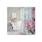 Zethome Tropik Lilac Banyo Duş Perdesi Tek Kanat 1x120x200