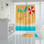 Zethome Tropik Summer Banyo Duş Perdesi Tek Kanat 1x180x200