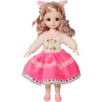 Zethus Simüle Edilmiş Barbie Bebek Oyun Evi Giydirme Oyuncak Seti (Yurt Dışından) - Beyaz