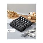 Zetmon Granit Döküm Tart Kalıbı Kare Atom Şekilli Dilimli 26x26cm