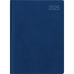 Zettler - Cep ajandası 2025 mavi, 10,2 x 14,2 cm, 192 sayfa, esnek plastik kapaklı cep ajandası, 2 sayfada 1 hafta, gün ve hafta sayımı ve uluslararası takvim