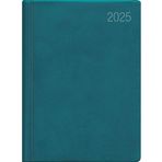 Zettler - Cep ajandası 2025 turkuaz, 8,3 x 10,7 cm, esnek plastik kapak içerisinde 172 sayfa, günlük ve hafta sayımı, ayın evreleri, haftalık genel bakış ve uluslararası takvim