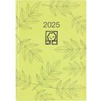 Zettler - Cep takvimi 2025 yeşil, 10,2 x 14,2 cm, karton kapaklı 400 sayfa, gün ve hafta sayısı, ayın evreleri, aylık genel bakış ve uluslararası takvim