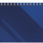 Zettler - Masa takvimi 2025 mavi, 32 x 10,5 cm, 128 sayfalı ofis takvimi, günlük ve hafta sayımı, yıllık bakış, kontrol tarihleri, tel taraklı ciltleme ve Almanca takvim