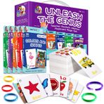 Zetz Brands Öğretmen Rachel'ın Yeni Yürümeye Başlayan Çocuklar İçin Eğitici Flash Kartları - 5'li Set 184 Kart Öncesi K-K Mega Flashcards İlk Kelimeler, Alfabe, Renkler, Şekiller, Sayılar, Görgü, Selamlar,