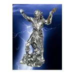 Zeus Biblo Heykel Gümüş 25 cm