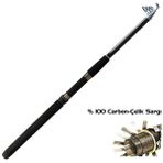 Zeus Teleskopik Carbon Kamış 2.40 mt (5-25 Atar)
