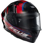 Zeus ZS-826 BK15 Red Kapalı Kask ( Pinlock Dahil) - Renkli