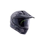 ZEUS ZS-913 BF6 Matt Black Grey Black Silver Kapalı Kask ( Pinlock Dahil )
