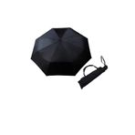 Zeus&Co. Siyah Otomatik Rüzgarda Kırılmayan Şemsiye (Siyah)